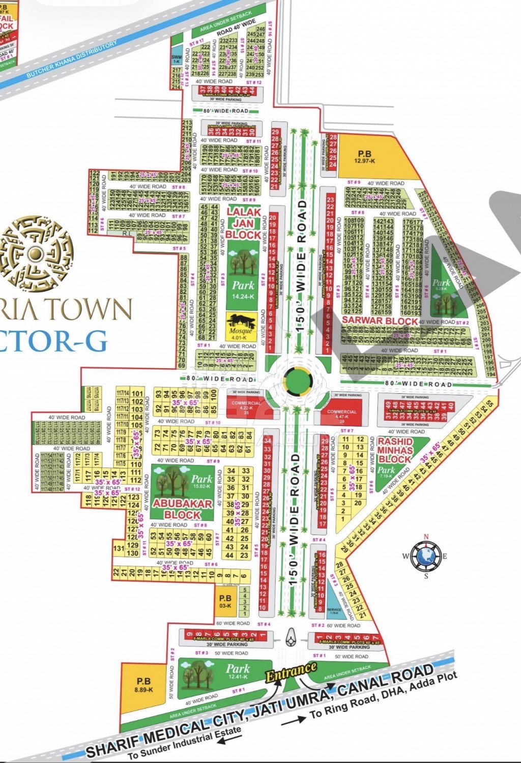 5 Marla Plot for sale in Sector G - Lalak Jan Block, Bahria Town, Lahore - (ID-16552)