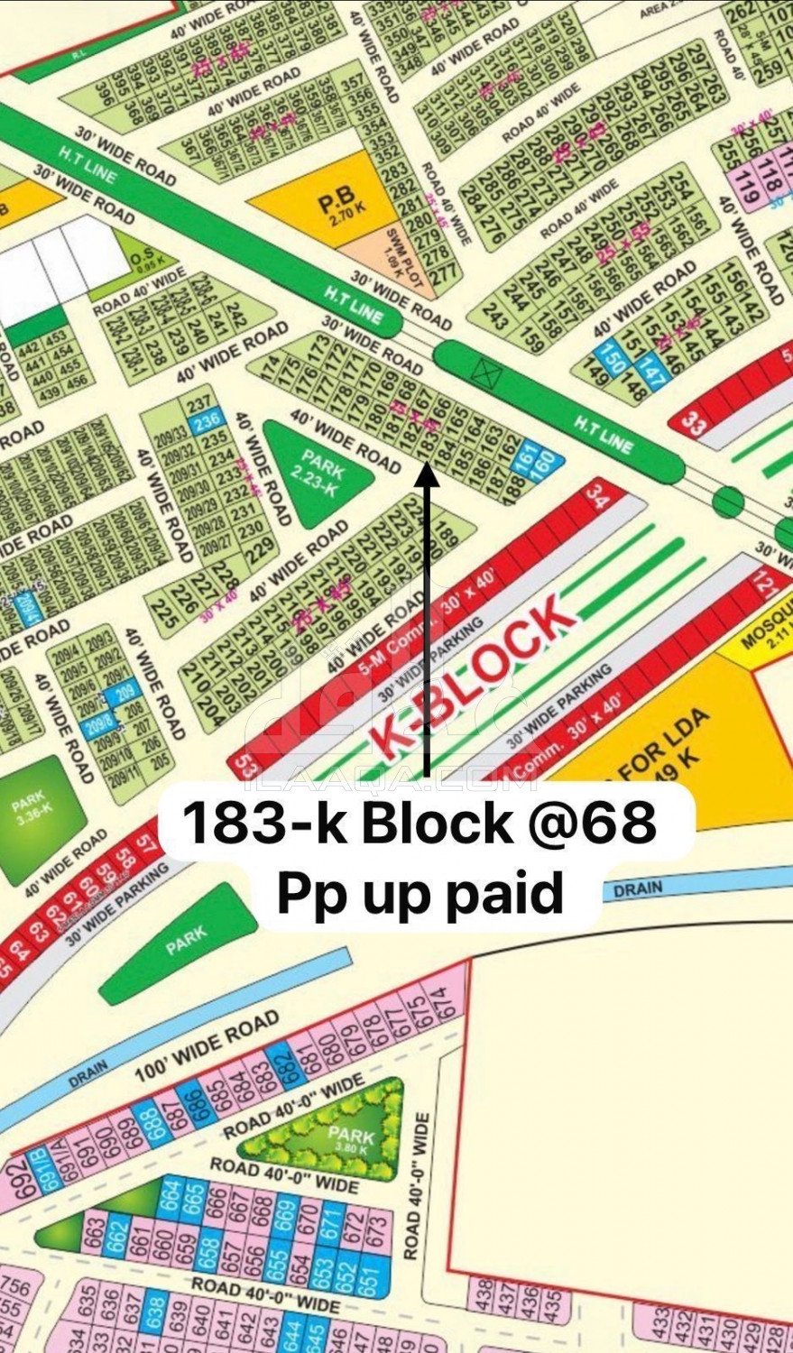 5 Marla Plot for sale in Phase 2 - K Block, Bahria Orchard, Lahore - (ID-16570)