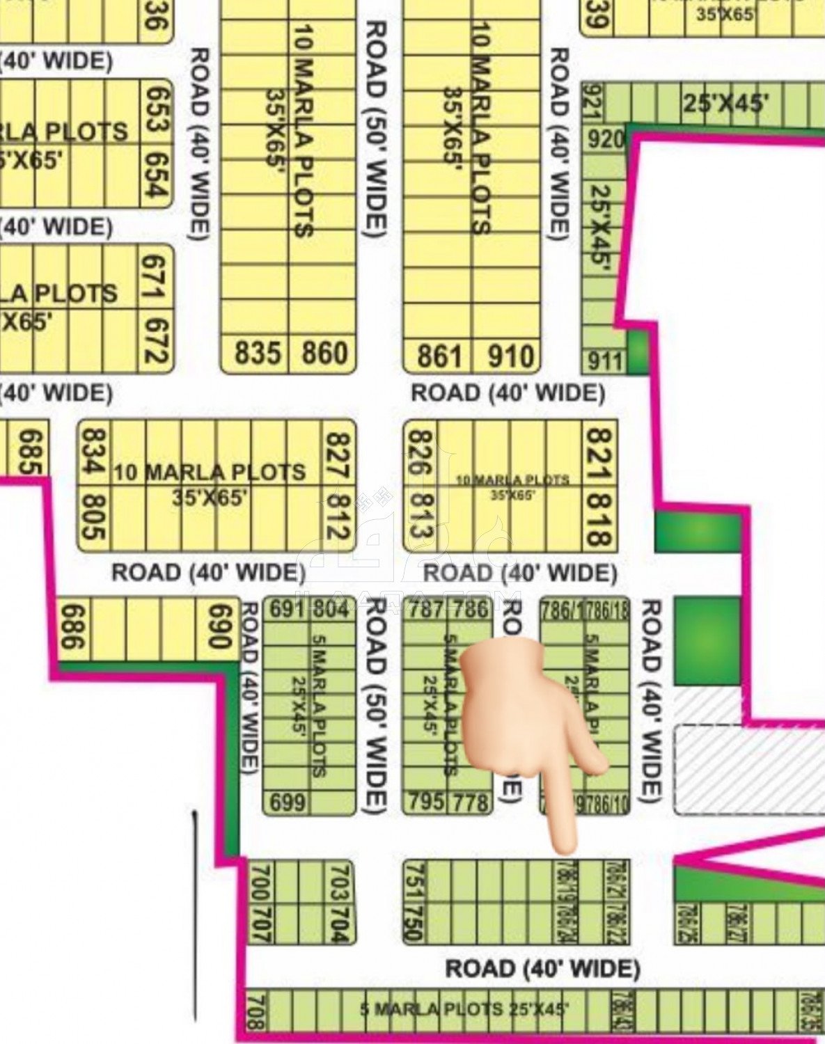 5 Marla Plot for sale in Sector F - Tauheed Block, Bahria Town, Lahore - (ID-16623)