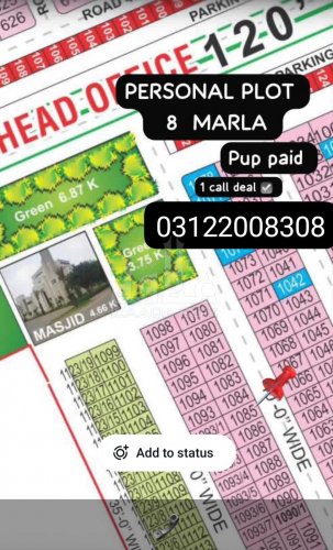 8 Marla Plot for sale in Phase 2 - J Block, Bahria Orchard, Lahore - (ID-16629)