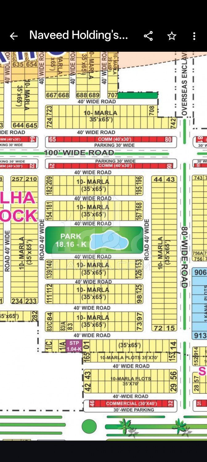 10 Marla Plot for sale in Sector F - Talha Block, Bahria Town, Lahore - (ID-16654)