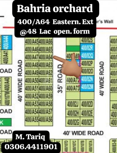 5 Marla Plot for sale in Phase 1 - Eastern District Ext. II, Bahria Orchard, Lahore - (ID-16728)