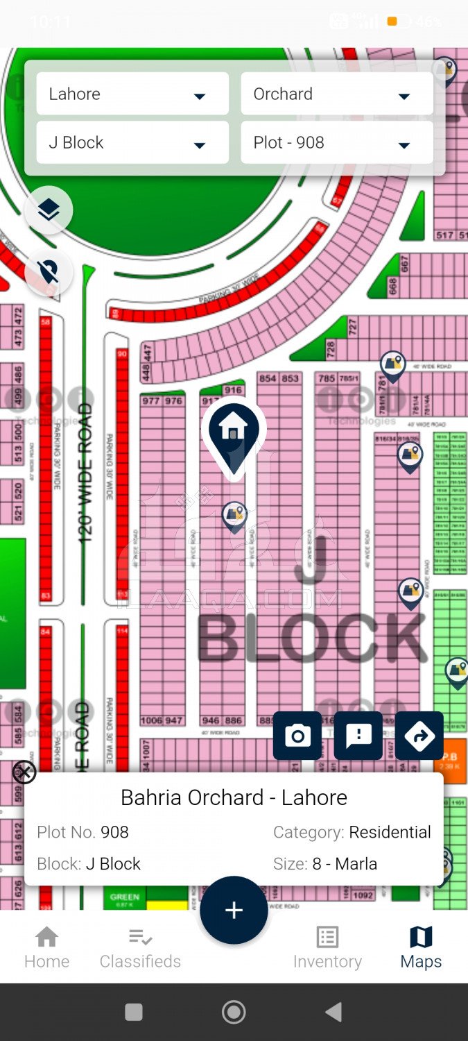 8 Marla Plot for sale in Phase 2 - J Block, Bahria Orchard, Lahore - (ID-16740)