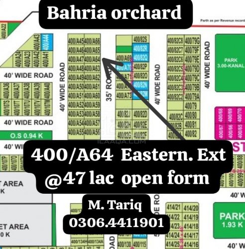 5 Marla Plot for sale in Phase 1 - Eastern District Ext. II, Bahria Orchard, Lahore - (ID-16728)