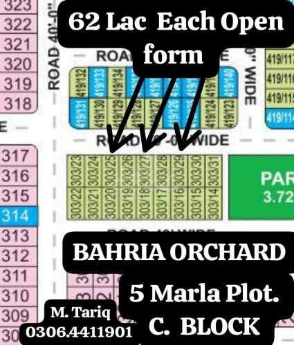5 Marla Plot for sale in Phase 2 - C Block, Bahria Orchard, Lahore - (ID-16757)