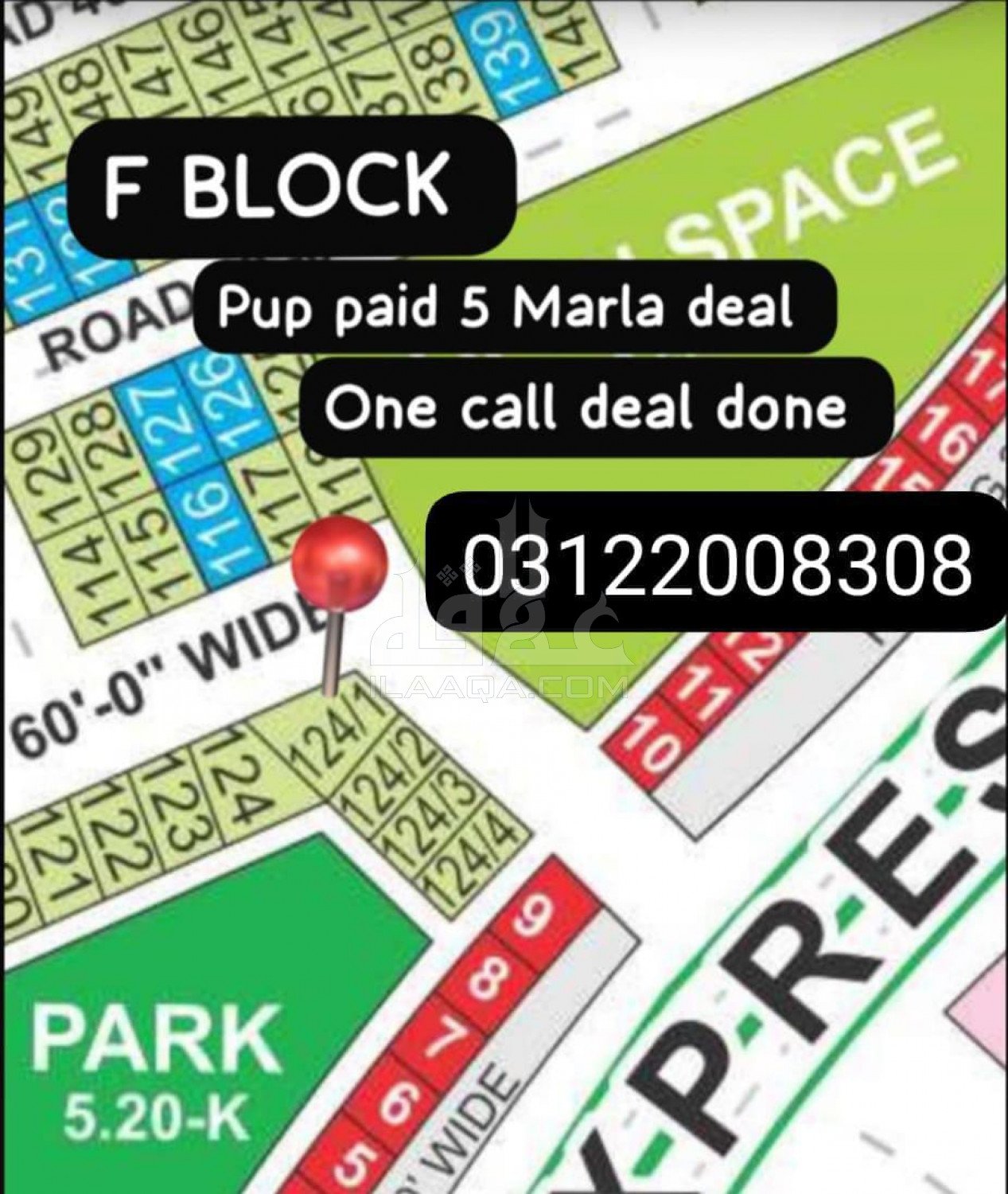 5 Marla Plot for sale in Phase 2 - F Block, Bahria Orchard, Lahore - (ID-16776)