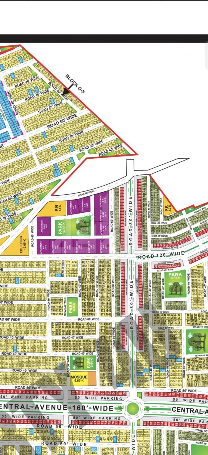 5 Marla Plot for sale in Phase 4 - G5 Block, Bahria Orchard, Lahore - (ID-16794)