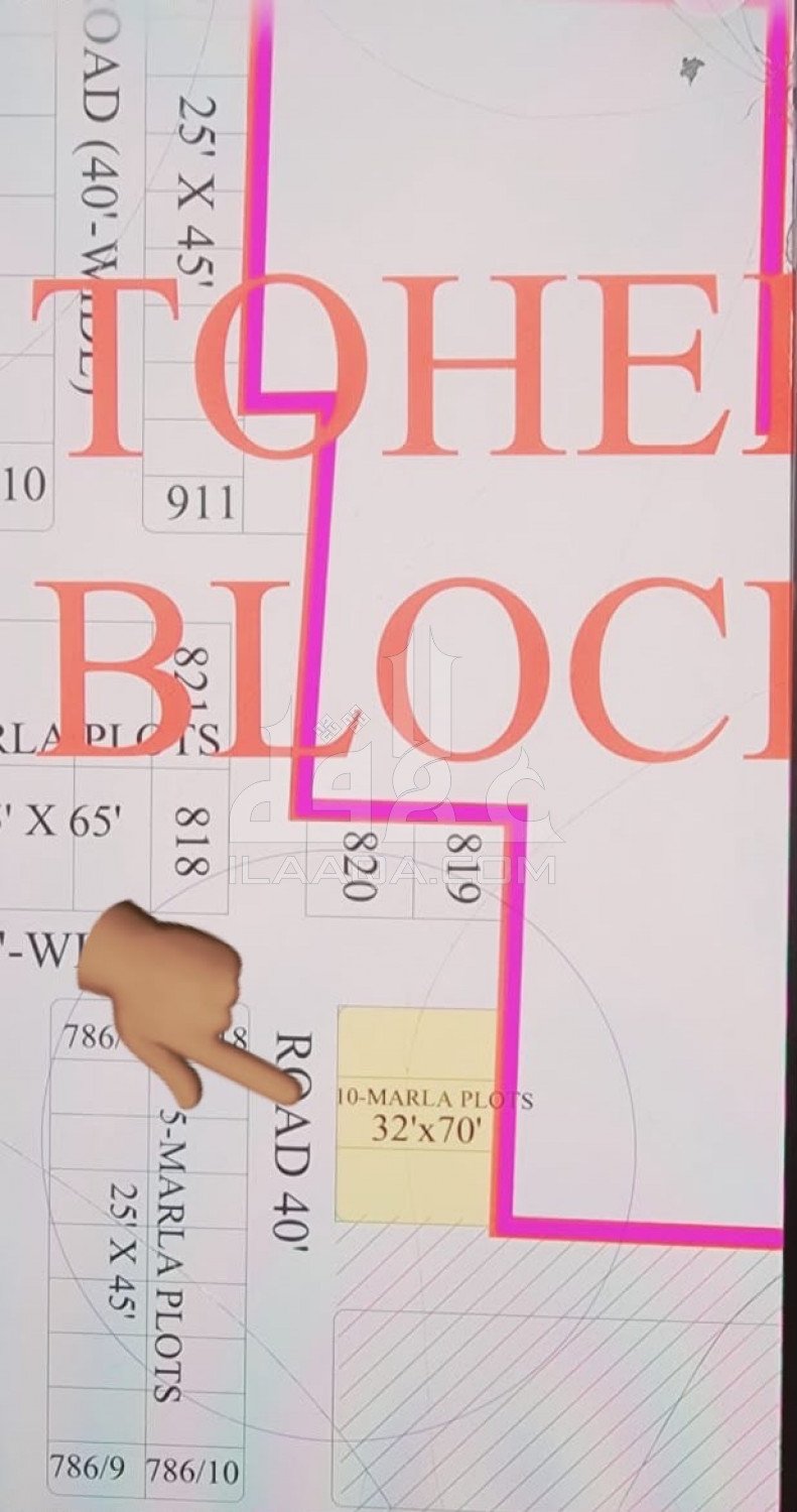 10 Marla Plot for sale in Sector F - Tauheed Block, Bahria Town, Lahore - (ID-16831)