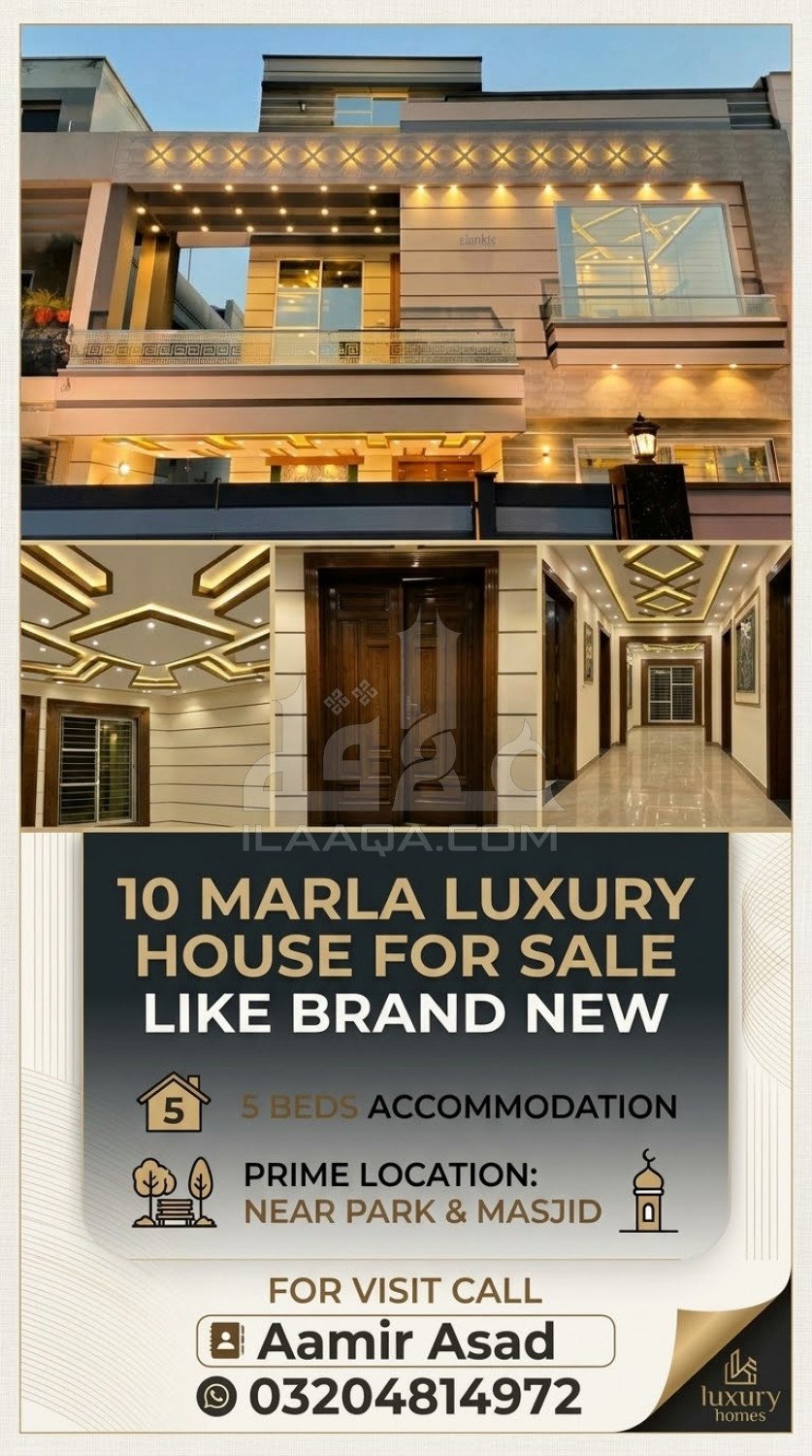 10 Marla House for sale in Sector F - Talha Block, Bahria Town, Lahore - (ID-16864)