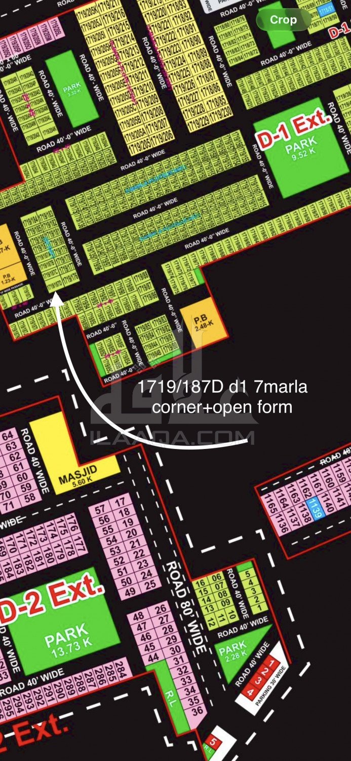 7 Marla Plot for sale in Phase 2 - D Ext, Bahria Orchard, Lahore - (ID-16927)