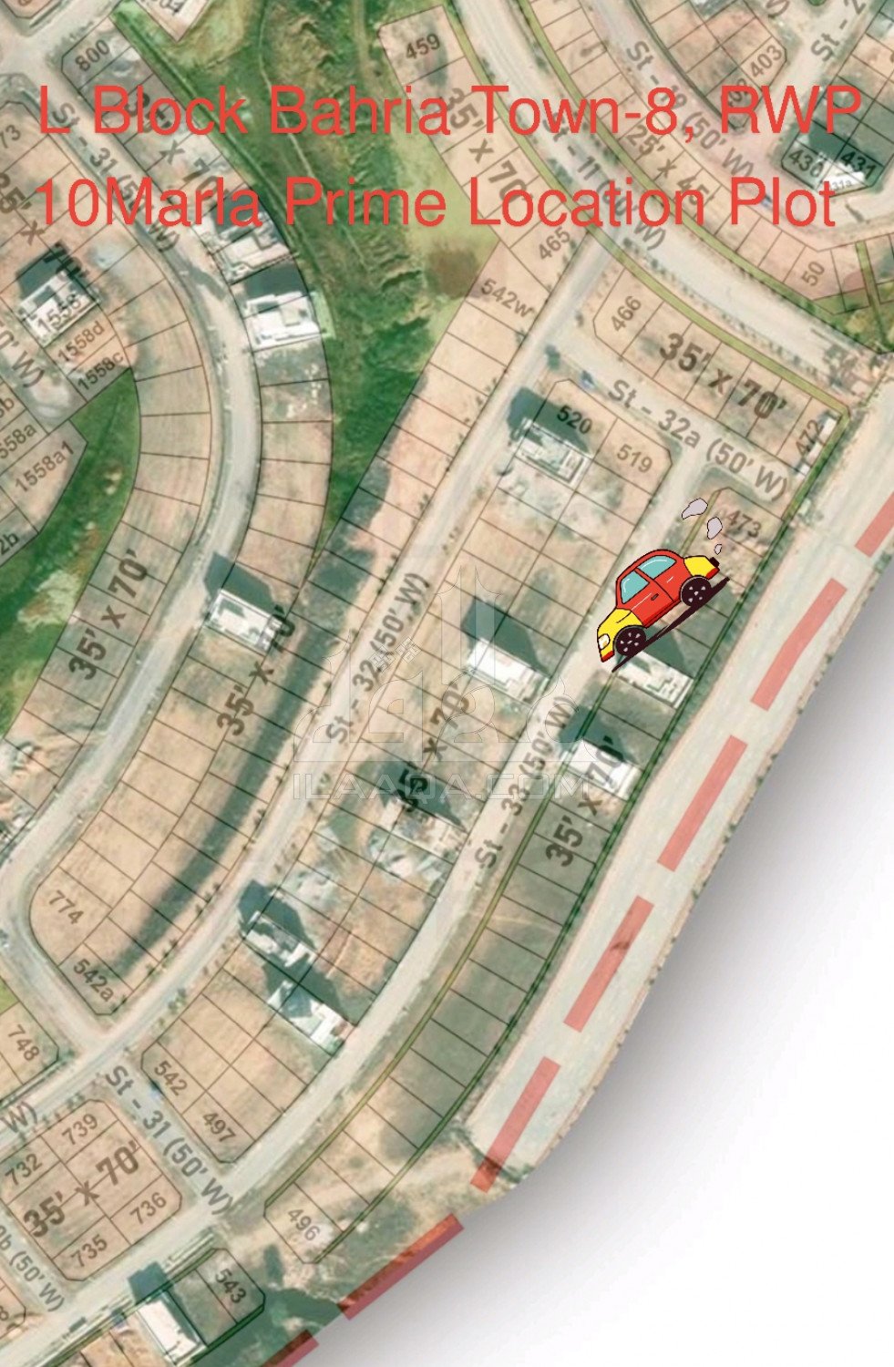 10 Marla Plot for sale in Sector L, Bahria Town Phase 8, Rawalpindi - (ID-16947)
