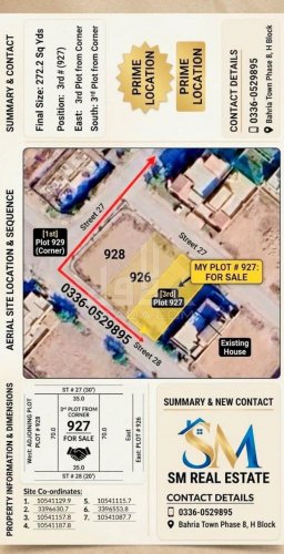 10 Marla Plot for sale in Sector H, Bahria Town Phase 8, Rawalpindi - (ID-16975)