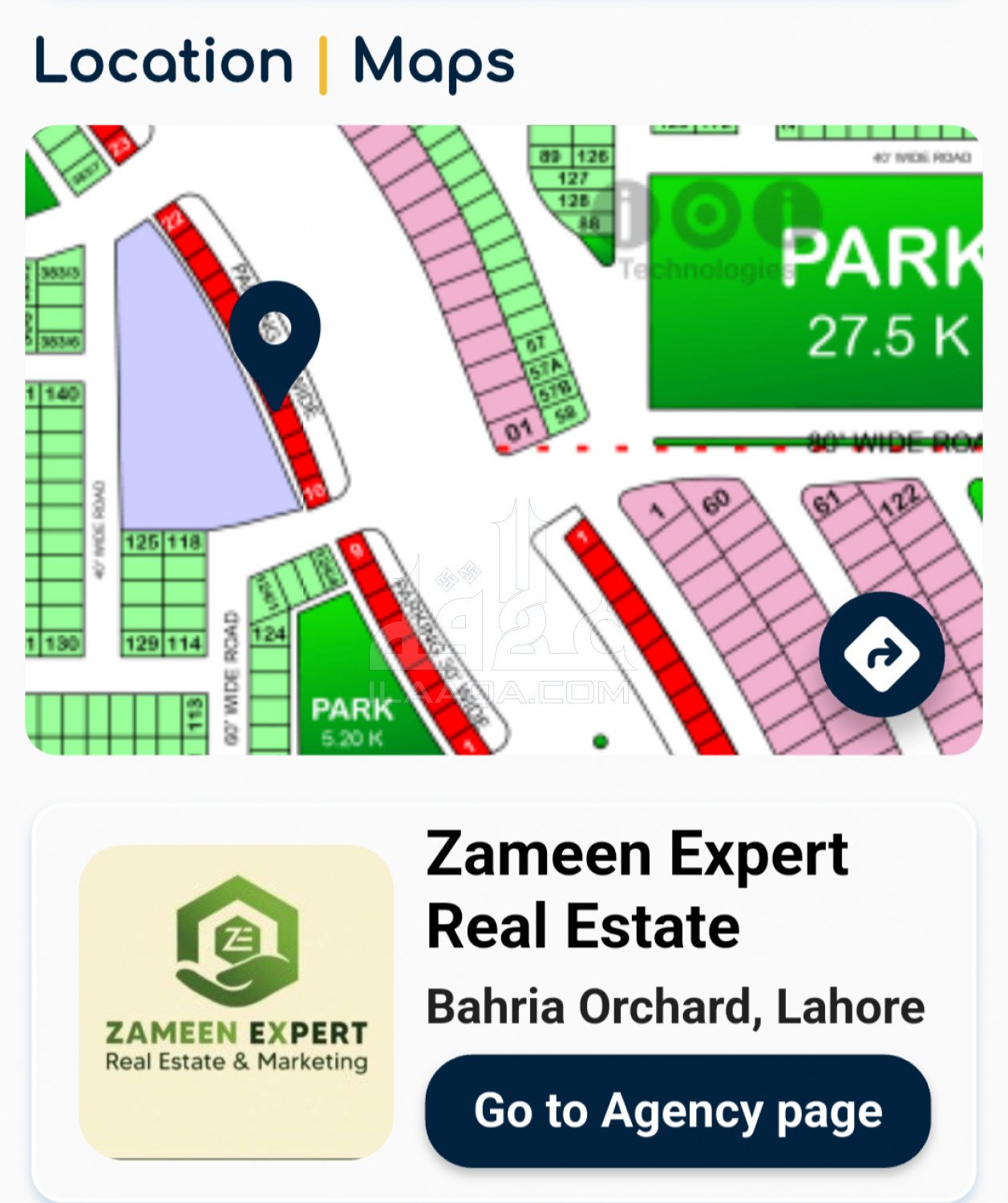 4 Marla Plot for sale in Phase 2 - F Block Commercial, Bahria Orchard, Lahore - (ID-16980)
