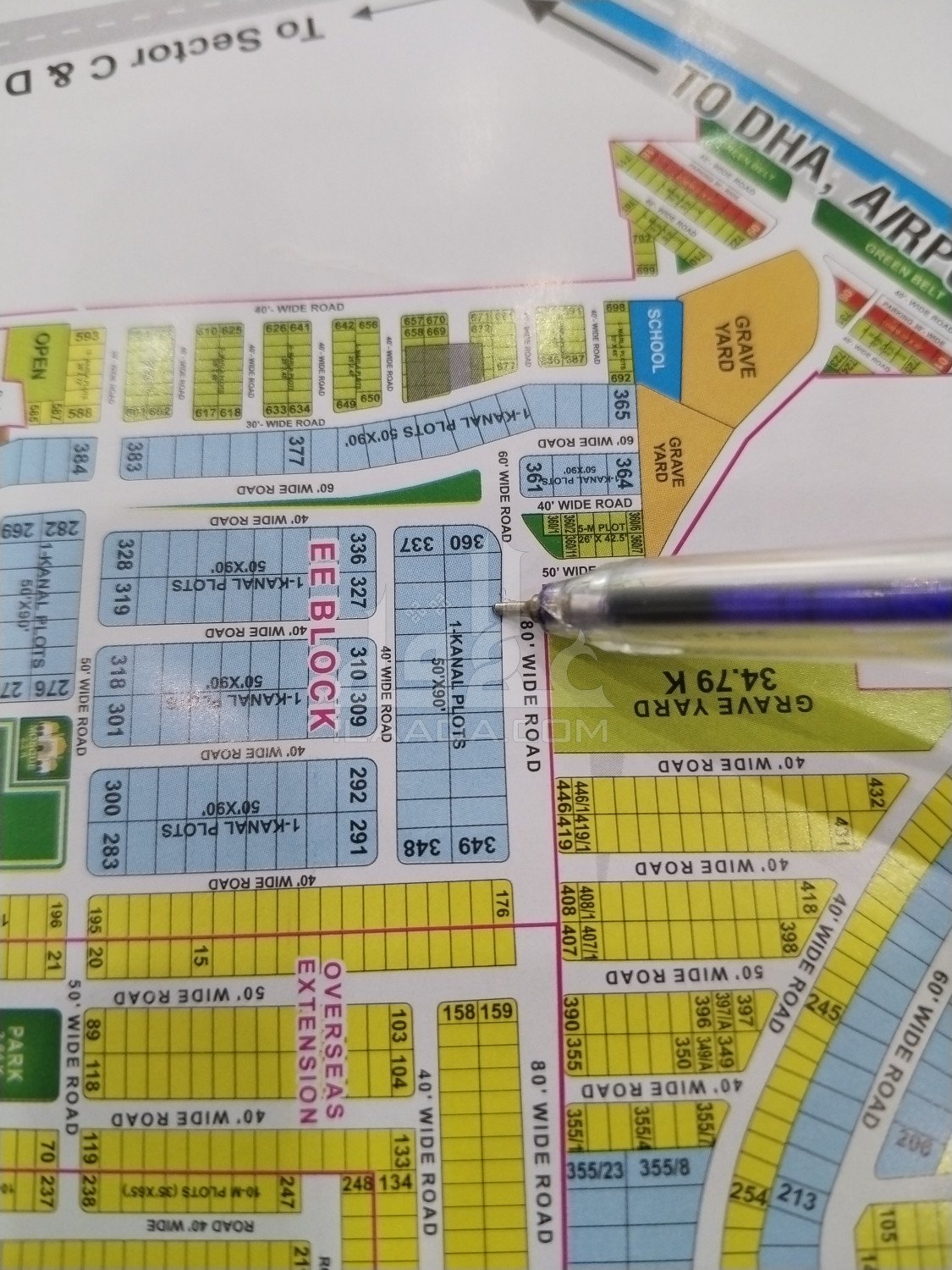 26 Marla Plot for sale in Sector D - EE Block, Bahria Town, Lahore - (ID-17000)