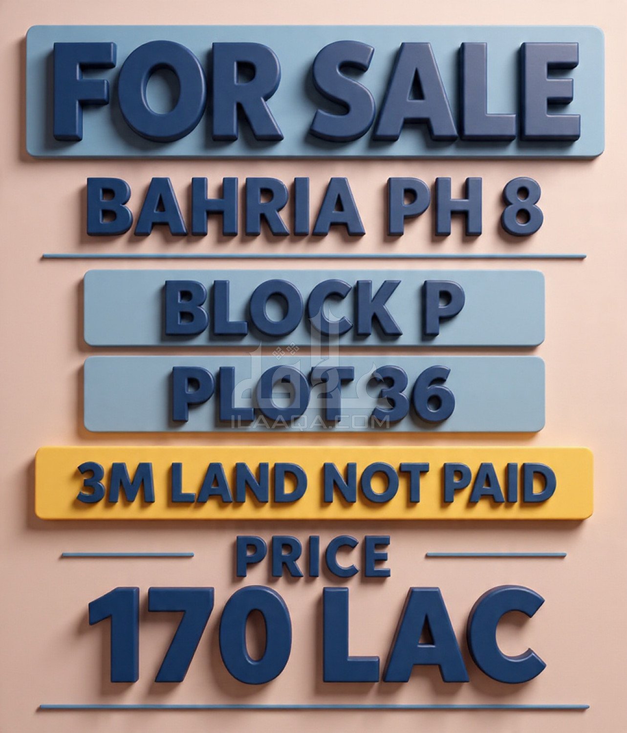 23 Marla Plot for sale in Sector P, Bahria Town Phase 8, Rawalpindi - (ID-17009)