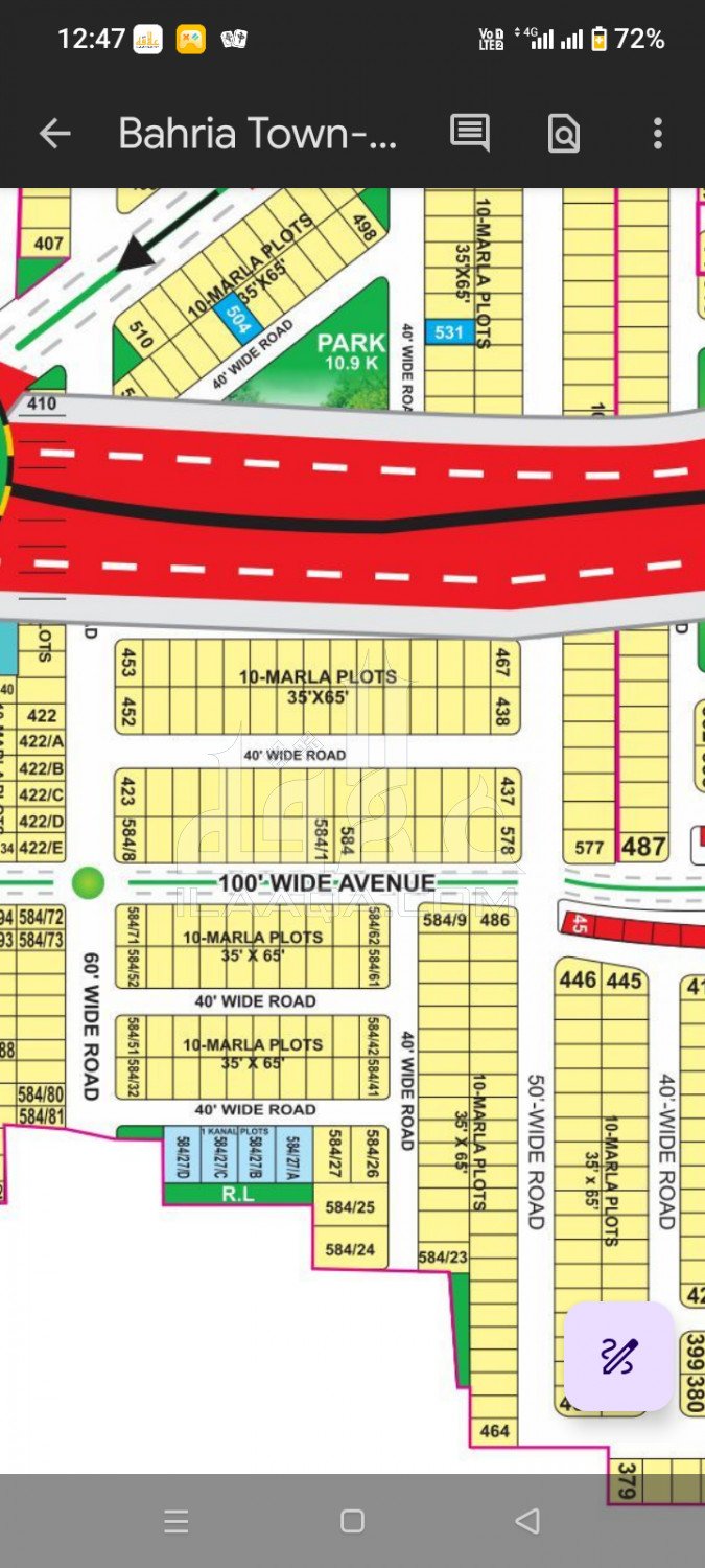 10 Marla Plot for sale in Overseas B Ext, Bahria Town, Lahore - (ID-17010)