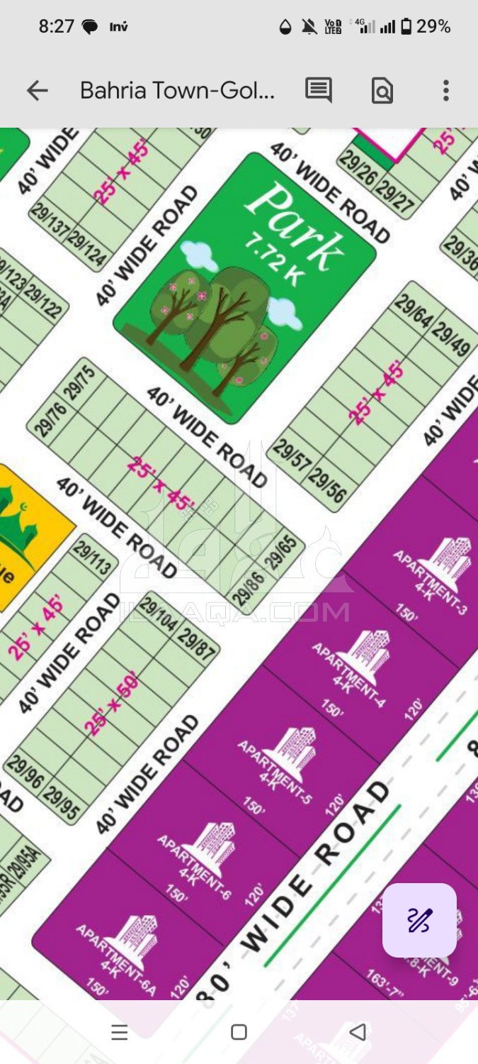 5 Marla Plot for sale in Sector F - Tipu Sultan Ext., Bahria Town, Lahore - (ID-17029)