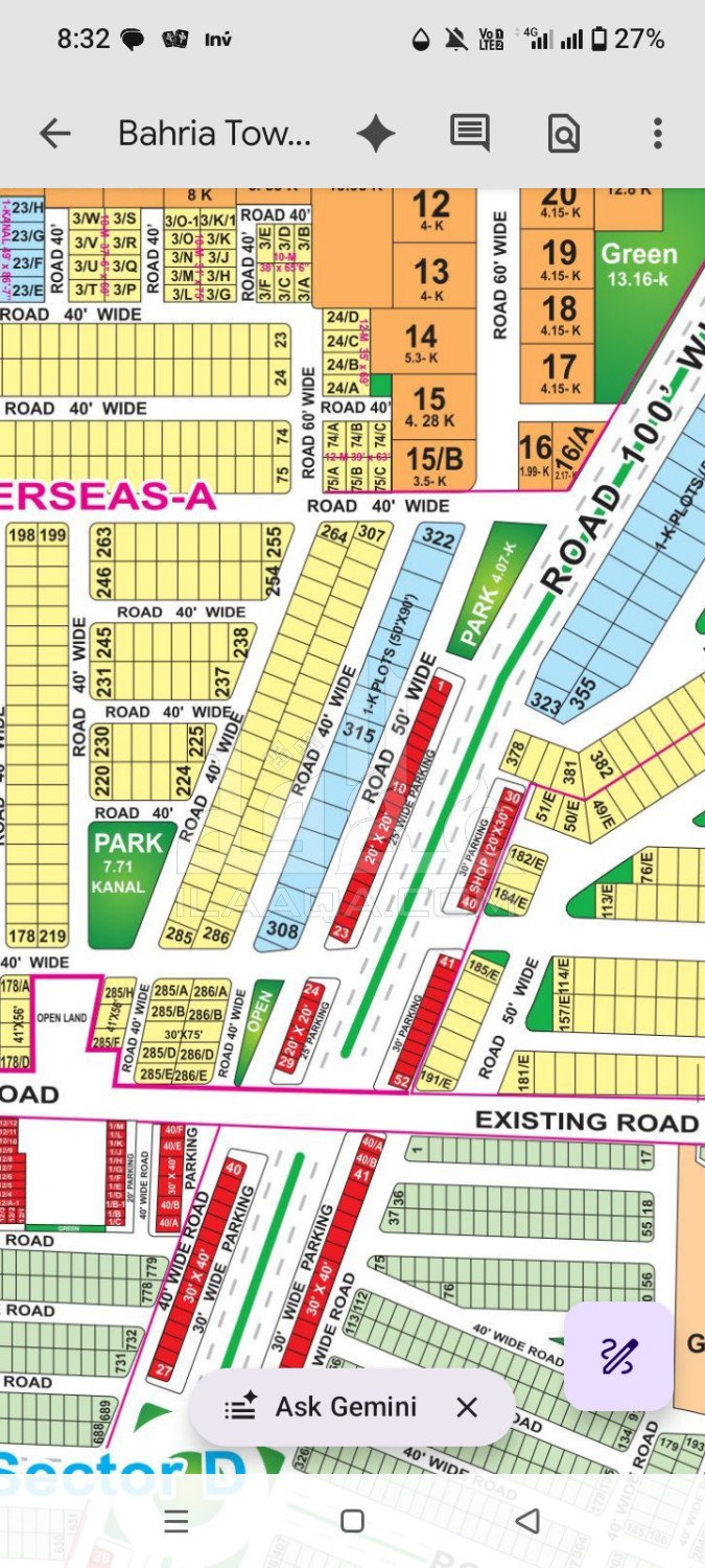 10 Marla Plot for sale in Overseas A, Bahria Town, Lahore - (ID-17030)