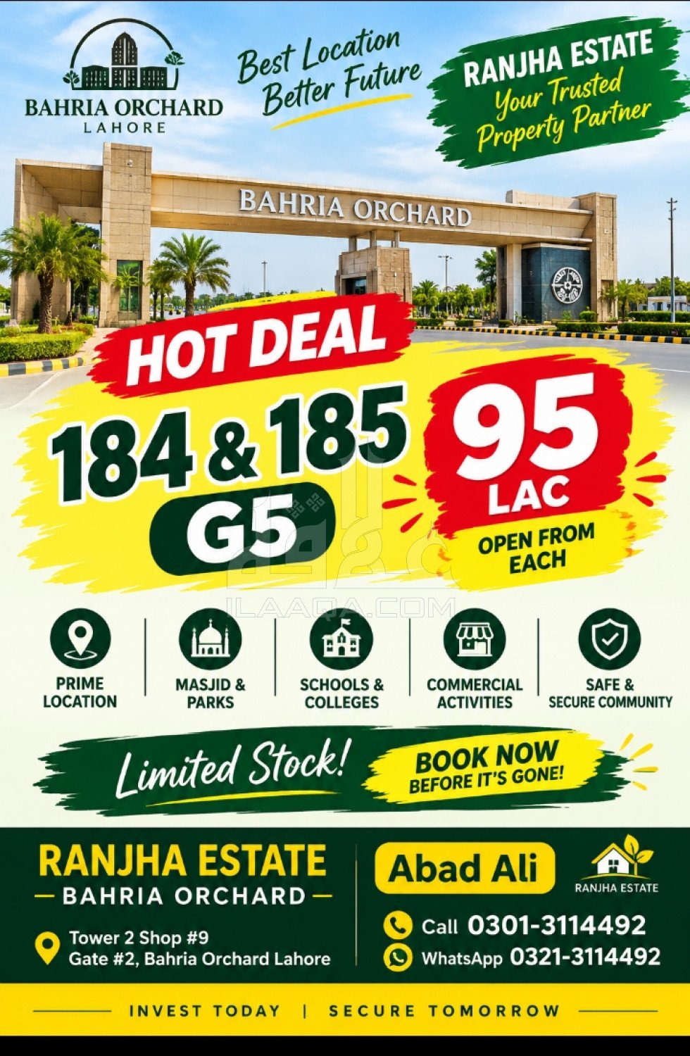 5 Marla Plot for sale in Phase 4 - G5 Commercial, Bahria Orchard, Lahore - (ID-17072)