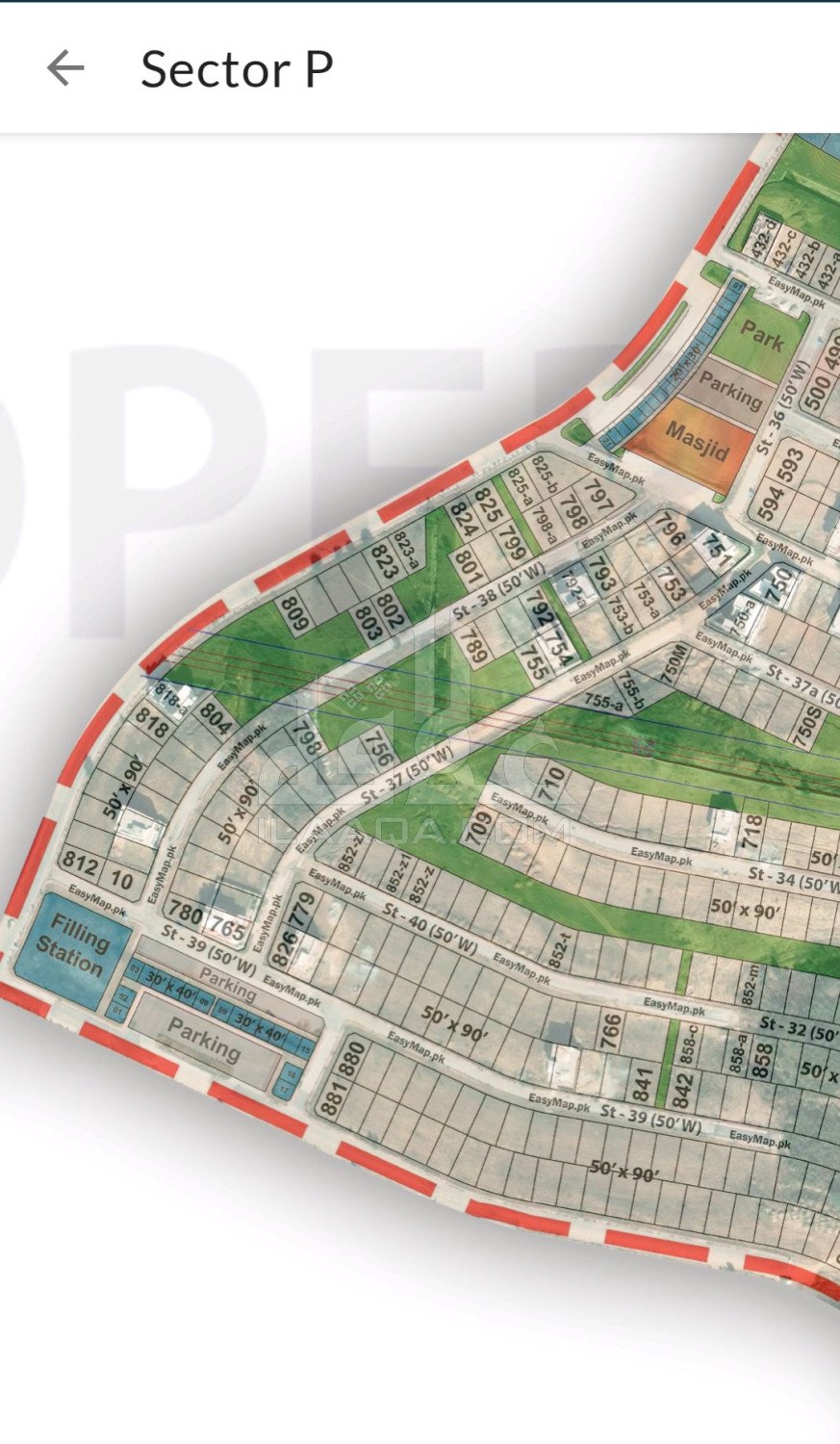 20 Marla Plot for sale in Sector P, Bahria Town Phase 8, Rawalpindi - (ID-17084)