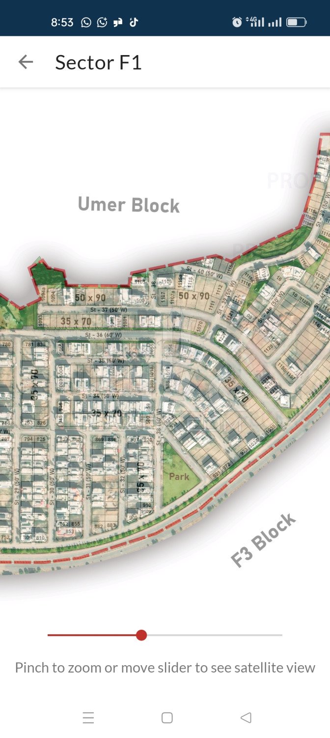 20 Marla Plot for sale in Sector F1, Bahria Town Phase 8, Rawalpindi - (ID-17085)