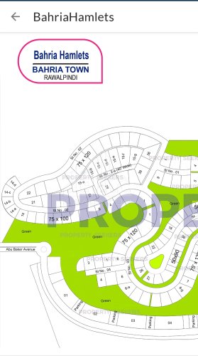 45 Marla Plot for sale in Bahria Hamlets, Bahria Town Phase 8, Rawalpindi - (ID-17086)