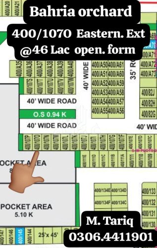 5 Marla Plot for sale in Phase 1 - Eastern District Ext. II, Bahria Orchard, Lahore - (ID-17088)