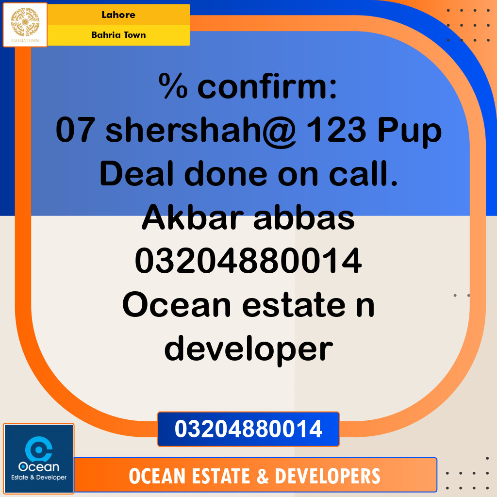 Residential Plot for Sale in Bahria Town, Lahore - (BP-104283)