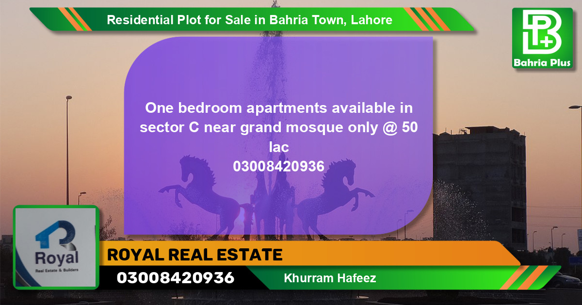 Residential Plot for Sale in Bahria Town, Lahore - (BP-105058)