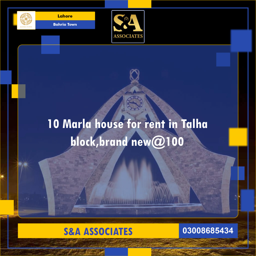 Residential House for Rent in Bahria Town, Lahore - (BP-108097)
