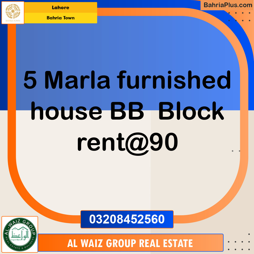 Residential House for Rent in Bahria Town, Lahore - (BP-110424)