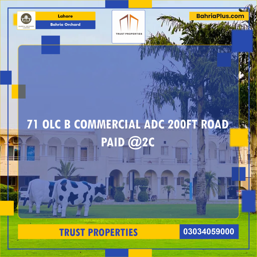 Commercial Plot for Sale in OLC B Commercial -  Bahria Orchard, Lahore - (BP-111027)