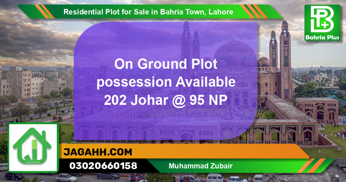 Residential Plot for Sale in Bahria Town, Lahore - (BP-113808)