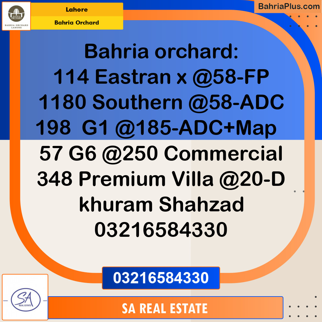 Residential Plot for Sale in Bahria Orchard, Lahore - (BP-114949)