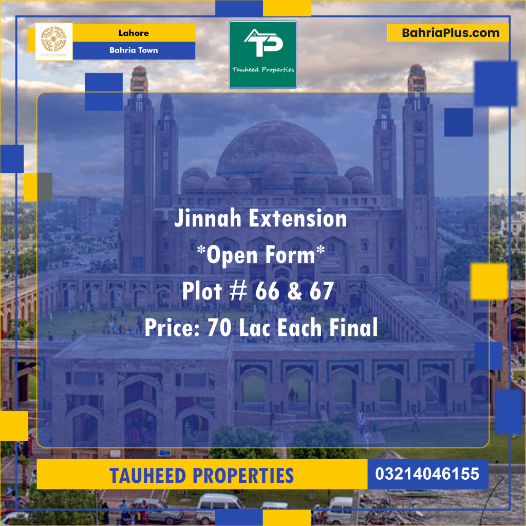 Residential Plot for Sale in Bahria Town, Lahore - (BP-115410)