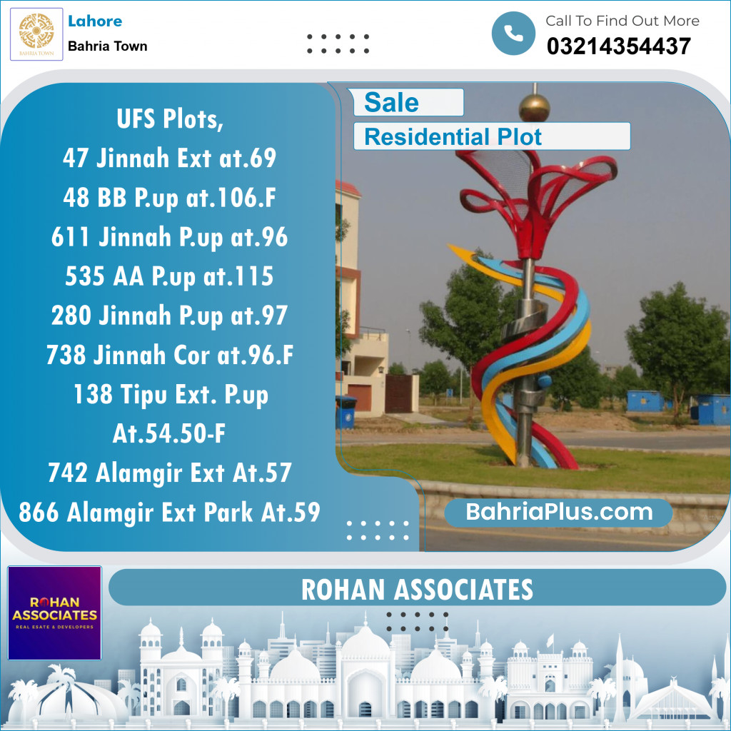 Residential Plot for Sale in Bahria Town, Lahore - (BP-115861)