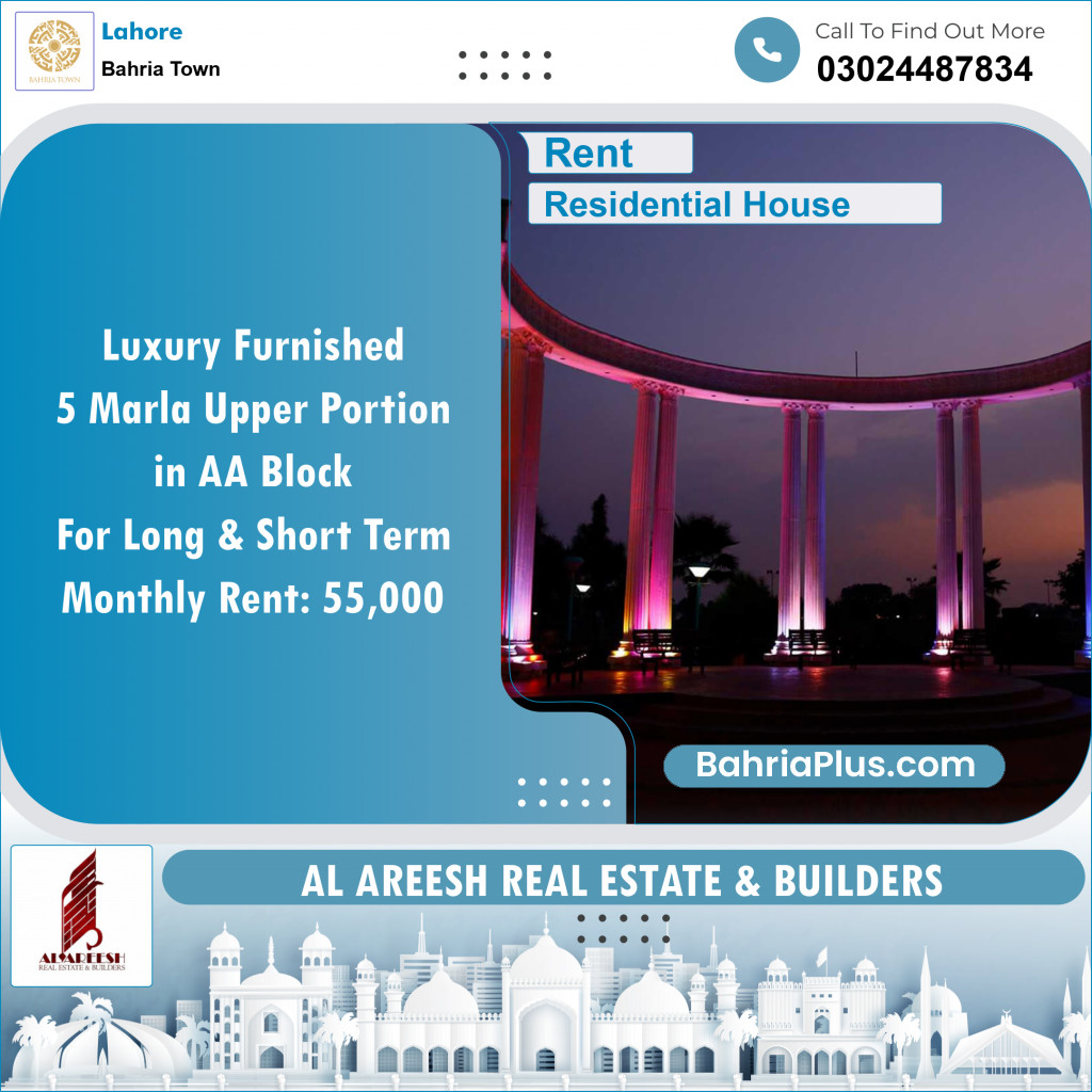 Residential House for Rent in Bahria Town, Lahore - (BP-116678)