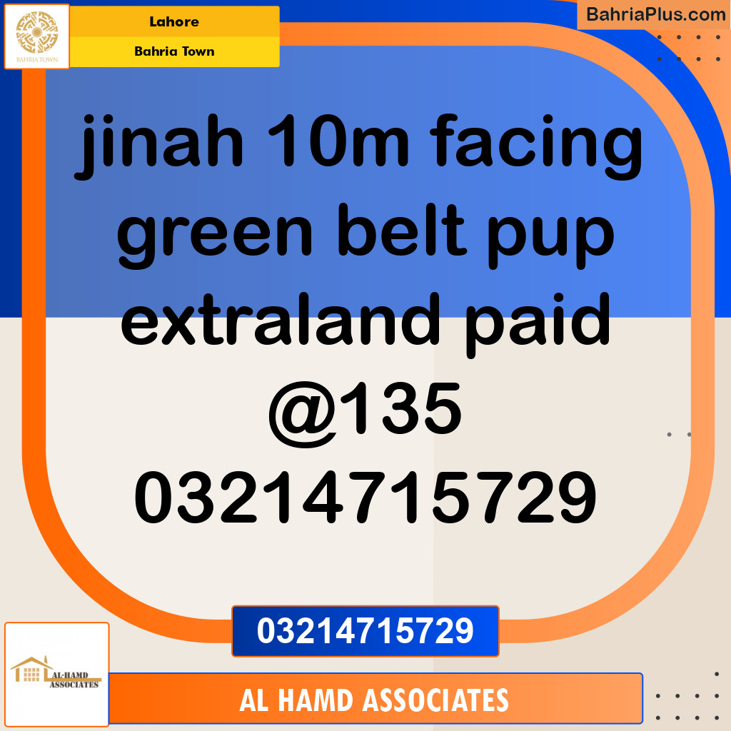 Residential Plot for Sale in Bahria Town, Lahore - (BP-117700)