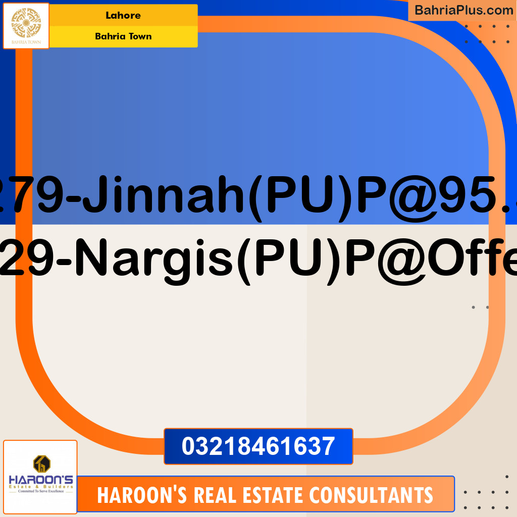 Residential Plot for Sale in Bahria Town, Lahore - (BP-117891)