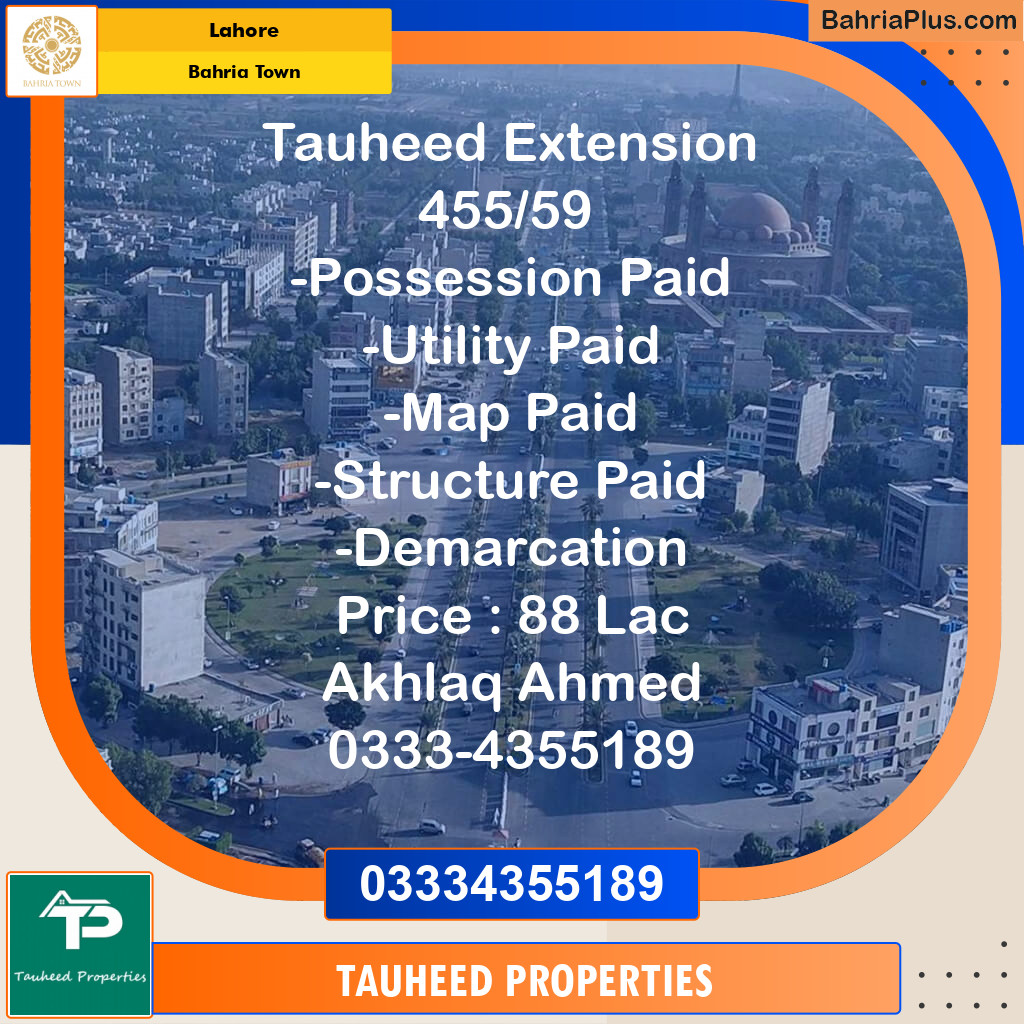 Residential Plot for Sale in Bahria Town, Lahore - (BP-118537)