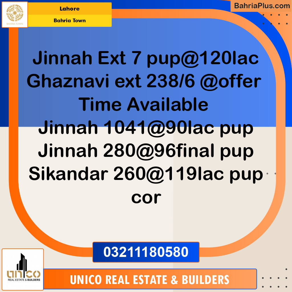 Residential Plot for Sale in Bahria Town, Lahore - (BP-118553)