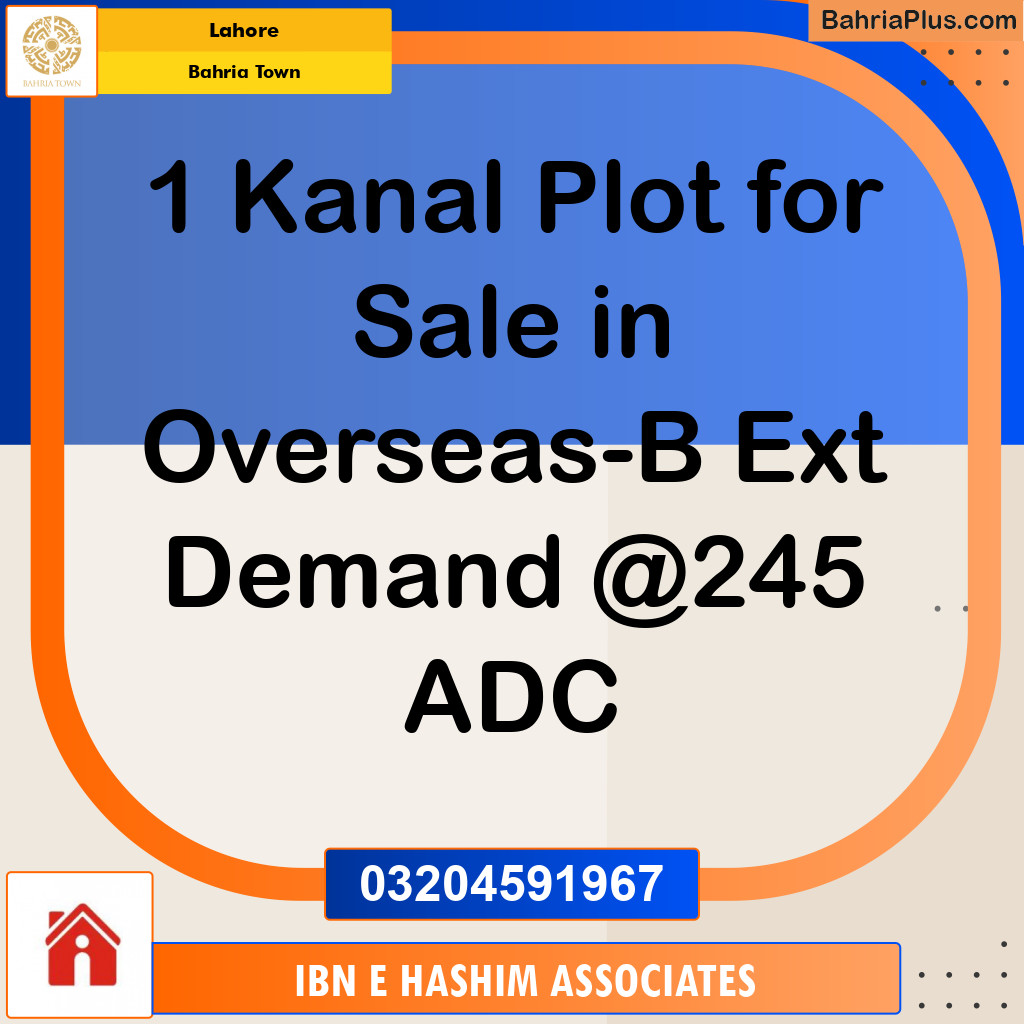 Residential Plot for Sale in Bahria Town, Lahore - (BP-118704)