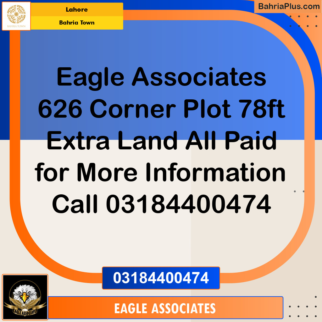 Residential Plot for Sale in Bahria Town, Lahore - (BP-118720)