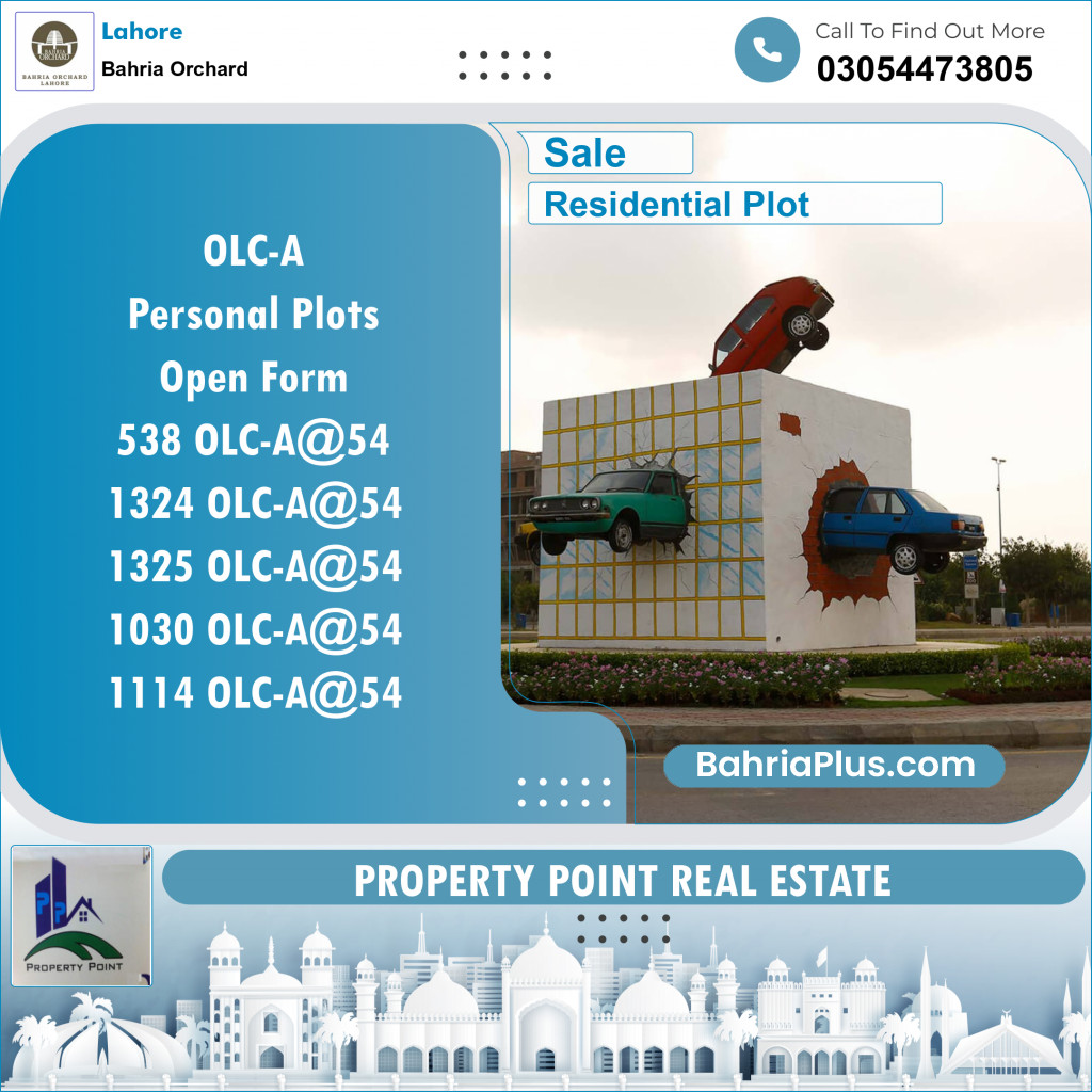 Residential Plot for Sale in OLC-A Block -  Bahria Orchard, Lahore - (BP-118726)