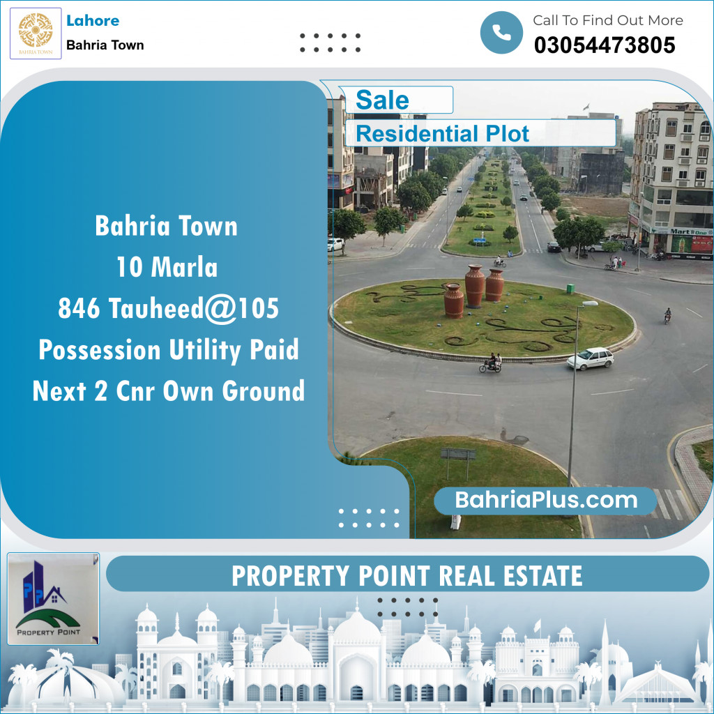 Residential Plot for Sale in Bahria Town, Lahore - (BP-118728)