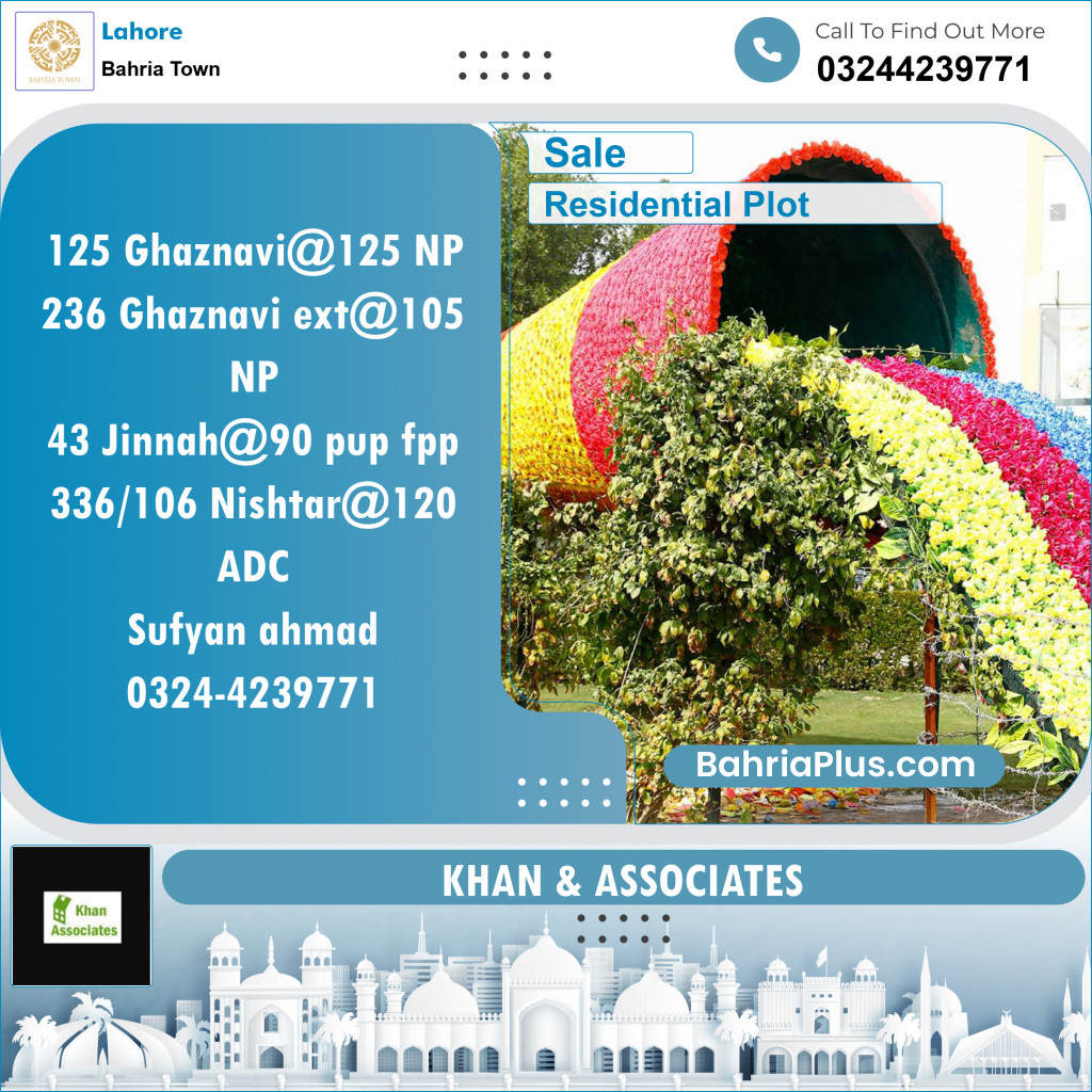 Residential Plot for Sale in Bahria Town, Lahore - (BP-118752)