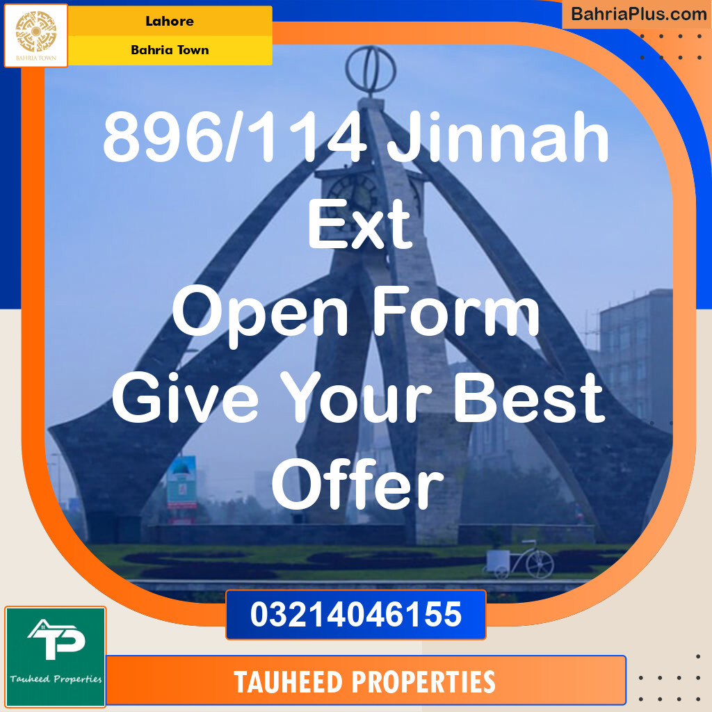 Residential Plot for Sale in Bahria Town, Lahore - (BP-118771)