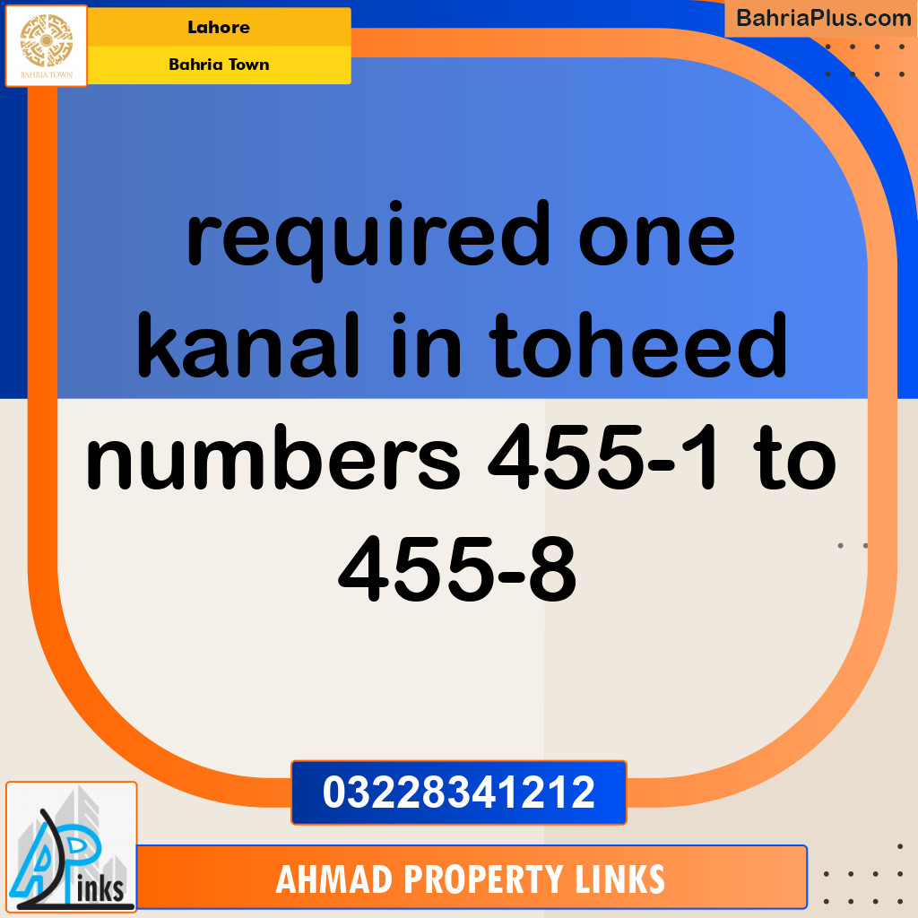 Residential Plot for Sale in Bahria Town, Lahore - (BP-118778)