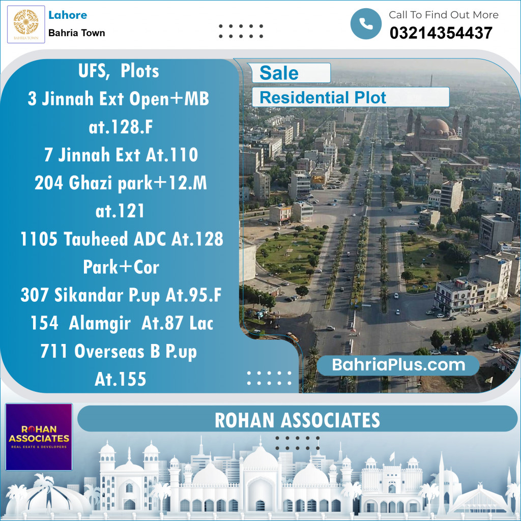 Residential Plot for Sale in Bahria Town, Lahore - (BP-118832)