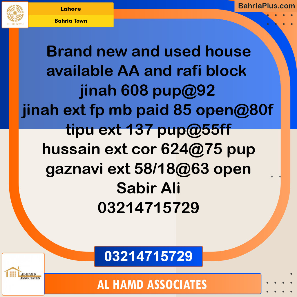 Residential Plot for Sale in Bahria Town, Lahore - (BP-118852)